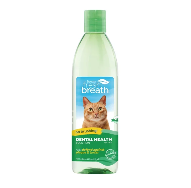 Добавка в воду TropiClean Fresh Breath для щоденної гігієни порожнини рота для котів, 473 мл