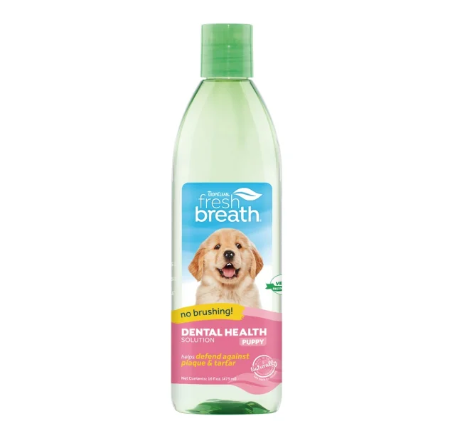 Добавка в воду TropiClean Oral Care Water Additive для щоденної гігієни порожнини рота для цуценят, 473 мл