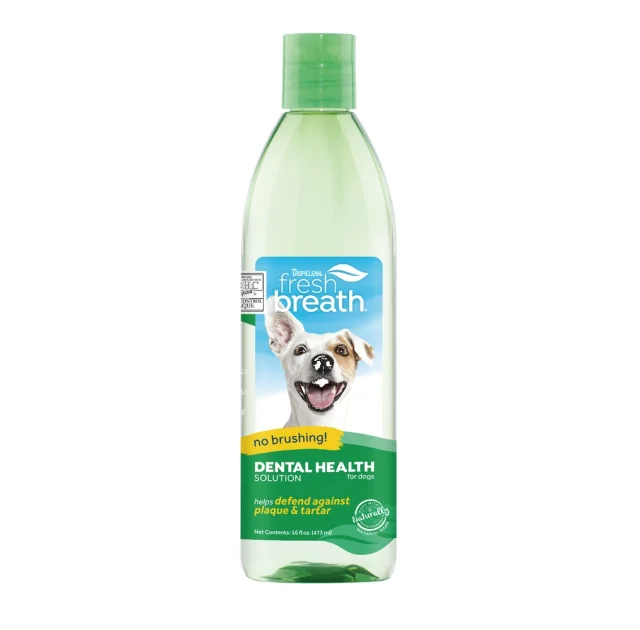 Добавка в воду TropiClean Fresh Breath Water Additive Original для гігієни порожнини рота собак і котів, 473 мл