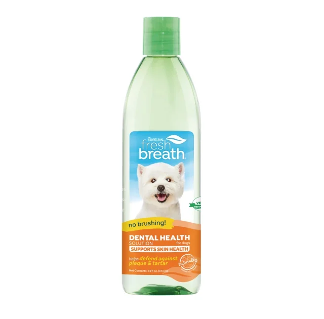 Добавка в воду TropiClean Oral Care Water Additive Skin & Coat з Омега 3 і Омега 6 для собак і котів, 473 мл