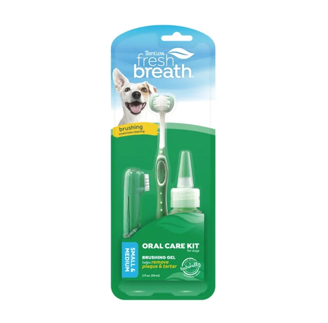 Набір Tropiclean Oral Care Kit Small/Medium "Свіжий подих" для догляду за зубами собак малих та середніх порід