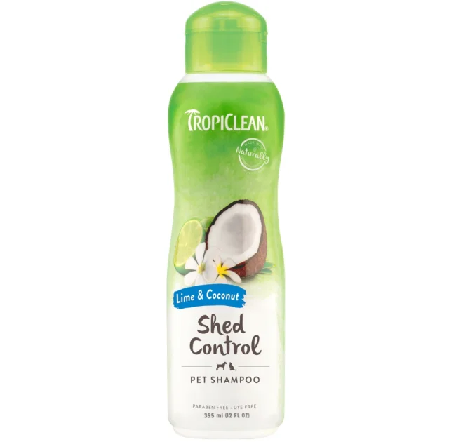 Шампунь TropiClean Deshedding Lime & Coconut "Лайм і кокос" для собак і котів, 355 мл