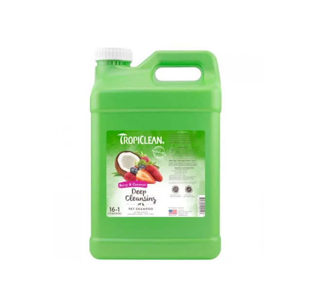 Шампунь TropiClean Berry & Coconut "Ягода и кокос" для собак и кошек, 9,5 л