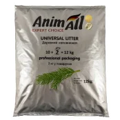 Деревний наповнювач AnimAll без аромату, для котів, 10 + 2 кг у подарунок Деревний наповнювач AnimAll без аромату, для котів, 10 + 2 кг у подарунок
