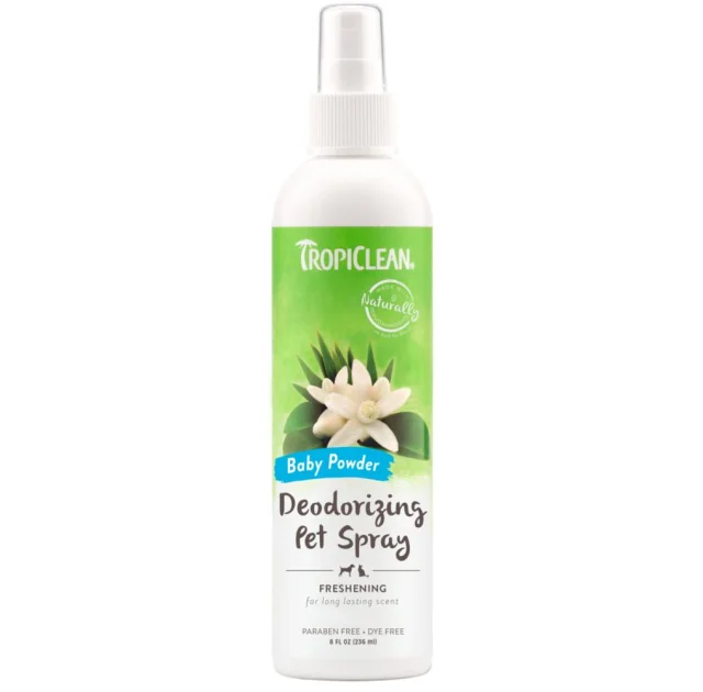 Спрей-парфюм Tropiclean Baby Powder для щенков с антистатиком 236 мл.