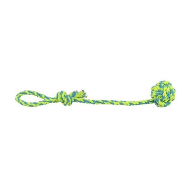 Игрушка веревочка узловая Trixie Denta Fun с ручкой для собак, 7 см/50 см