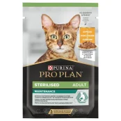 Вологий корм Purina Pro Plan Cat Nutrisavour Sterilised для стерилізованих котів, з куркою, 85 г
