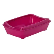 Туалет Moderna Mini Arist-O-Tray для кошек, с бортиком, пурпурный, 42 х 31 х 13 см