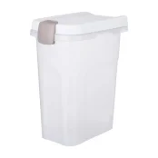 Контейнер для хранения корма Trixie для собак, пластик, белый/прозрачный, 25 л, 24×51×39 см
