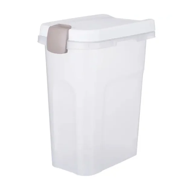 Контейнер для хранения корма Trixie для собак, пластик, белый/прозрачный, 25 л, 24×51×39 см