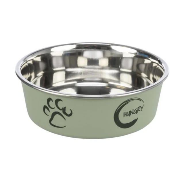 Миска Trixie для собак, металл с пластиковым покрытием, 0.45 л/14 см