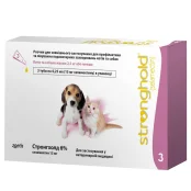 Капли Zoetis Stronghold 6% от блох и клещей у котят и щенков весом до 2.5 кг, 0.25 мл, цена за 1 пипетку