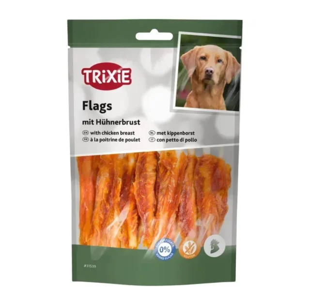 Ласощі Trixie Chicken Flags для собак, куряча грудка, 100 г