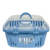 Переноска Georplast Rocket Classic для собак, з прозорою кришкою, 49×33×33 см