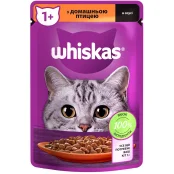 Влажный корм Whiskas для котов, с домашней птицей в соусе, 85 г