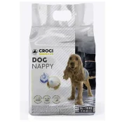 Підгузник Croci для собак від 10 до 18 кг, розмір XL, обхват 40-62 см, 10 шт