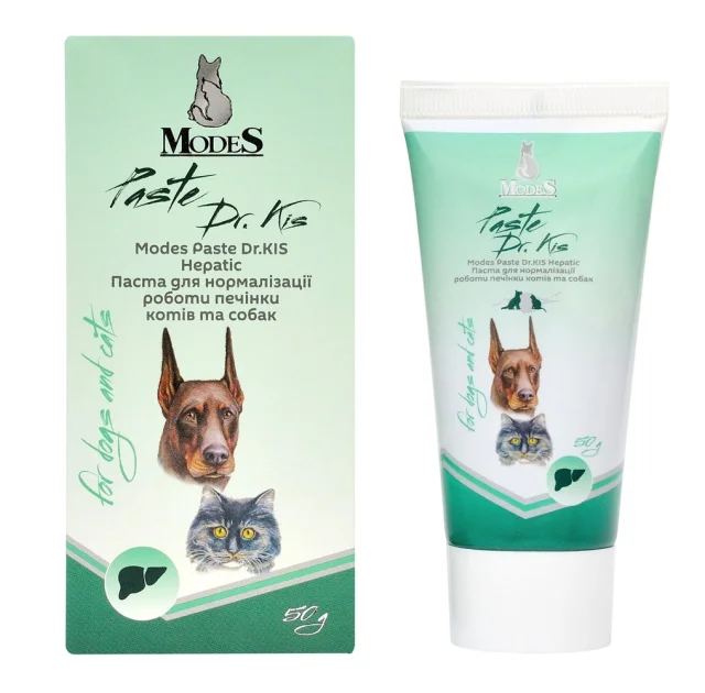 Паста Modes Paste Dr.Kis Hepatic для нормализации работы печени собак и кошек, 50 г