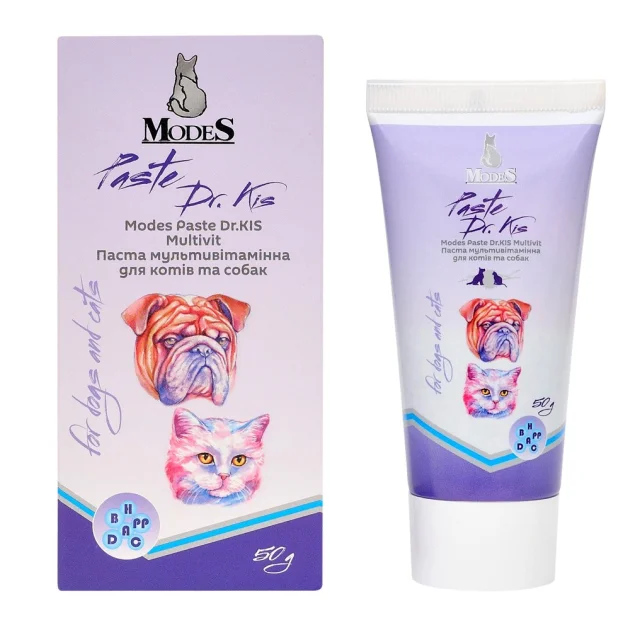 Паста Modes Paste Dr.Kis Multivil мультивітамінна, для котів та собак, 50 г