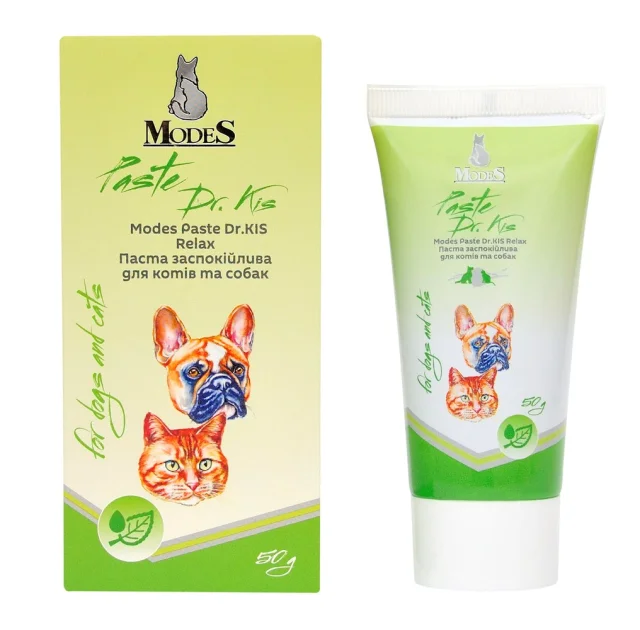 Паста Modes Paste Dr.Kis Relax успокаивающая, для кошек и собак, 50 г