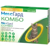 Краплі Boehringer Ingelheim НексГард Комбо проти паразитів для котів вагою 2.5-7.5 кг, L, ціна за 1 шприц
