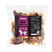 Ласощі AnimAll Snack кролячі вуха з м'ясом качки, для собак, 500 г