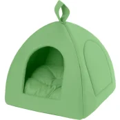 Піраміда Теремок для тварин, S, ширина 48 см, довжина 48 см, висота 48 см, салатовий
