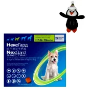Таблетки Boehringer Ingelheim NexGard Spectra проти паразитів для собак M, 7.5-15 кг, 3 таблетки (упаковка)