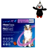 Таблетки Boehringer Ingelheim NexGard Spectra проти паразитів для собак L, 15-30 кг, 3 таблетки (упаковка)