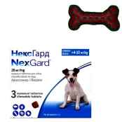 Таблетки Boehringer Ingelheim NexGard від бліх і кліщів для собак M, 4-10 кг, 3 таблетки (упаковка)