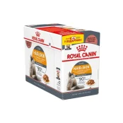 Влажный корм Royal Canin Hair&Skin Care, для выведения шерсти у кошек, кусочки в соусе, 8 + 4 в подарок, 1.02 кг