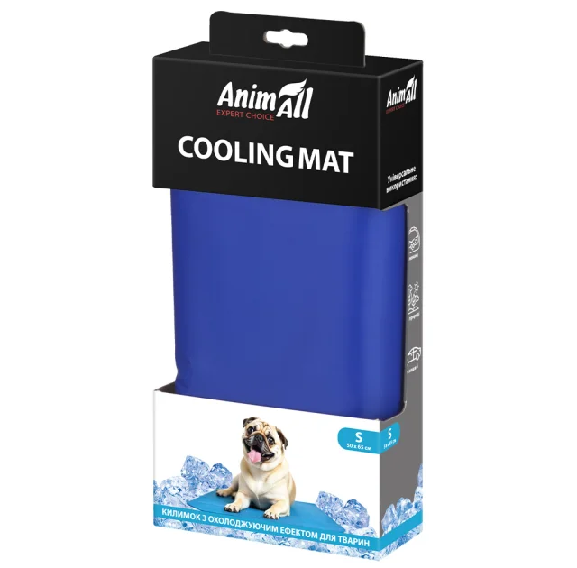 Охолоджуючий килимок AnimAll  для тварин, розмір S, 50×65 см