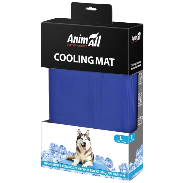 Охолоджуючий килимок AnimAll для тварин, розмір L , 70×110 см