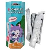 Ласощі CattyMan Complete Kitty’s Cream рідкі, 5 смаків: ікра з куркою, лососем, тунцем, яловичиною, качкою, для котів, набір 10 шт. х 16 г, 160 г