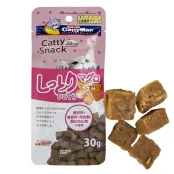 Ласощі CattyMan Moist & Meaty Tuna with Chicken — соковиті кубики тунця та курки для котів, 30 г