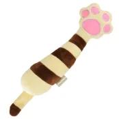 Іграшка CattyMan Kick Toy Brown шарудлива подушка-лапа, коричнева, для котів