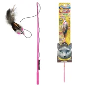 Іграшка CattyMan Feather Mouse миша з пір’ям, для котів, в асортименті