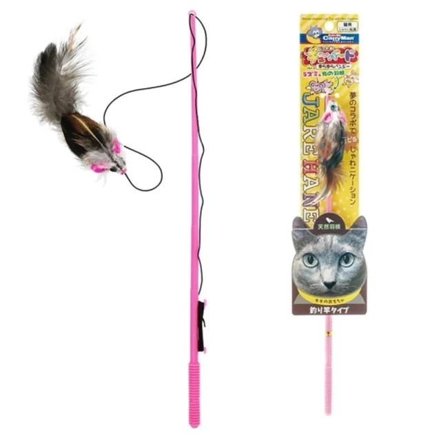 Іграшка CattyMan Feather Mouse миша з пір’ям, для котів, в асортименті