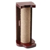 Когтеточка CattyMan Scratching Rolling Post столбик с каркасом, для кошек, коричнево-бежевый