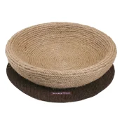 Лежак-когтеточка CattyMan Scratcher Jute Bed спальное место, для кошек, коричнево-бежевый