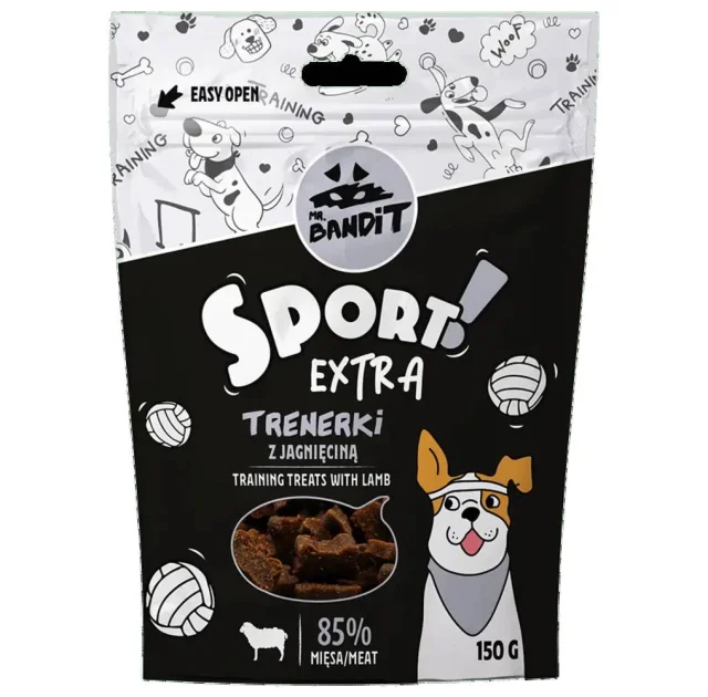 Ласощі Mr. Bandit Sport Extra для собак, з ягням, м’які подушечки, для тренувань, 150 г