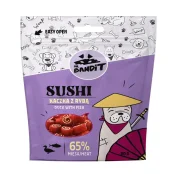 Лакомство Mr. Bandit Sushi для собак, с уткой и рыбой, мясные рулетики, 80 г
