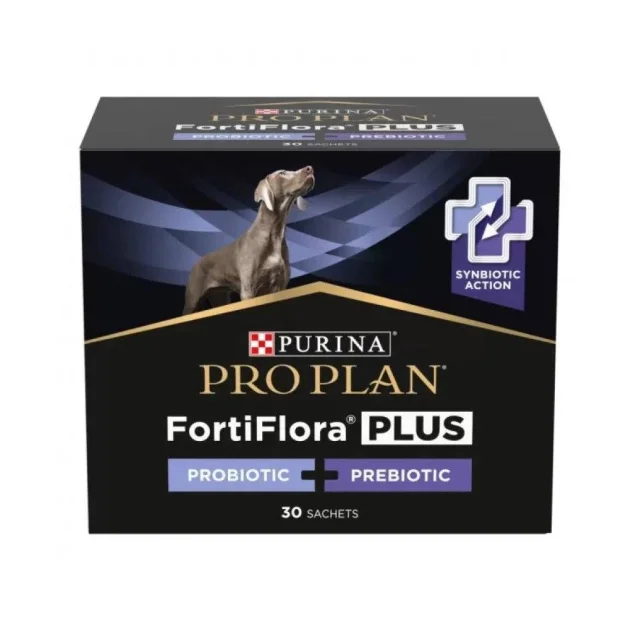 Пробиотик ProPlan FORTIFLORA Plus для взрослых собак и щенков, поддержка микрофлоры ЖКТ, 30×2 г