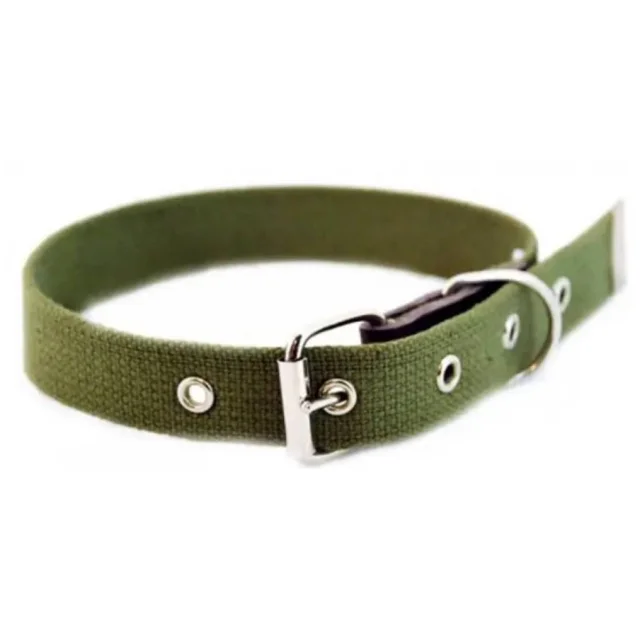 Ошейник Jolly Pet брезентовый одинарный 4 см × 65 см, для собак, хаки