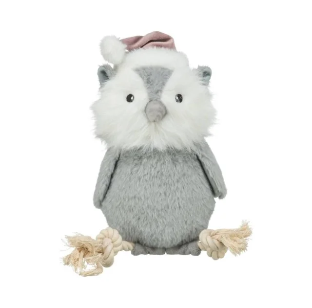 Игрушка Trixie Christmas Owl Rope, для собак, с канатом, 31 см
