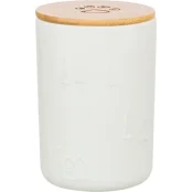 Банка Trixie Christmas, для хранения лакомств, керамика, белый, 13×19 см