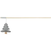 Іграшка Trixie Christmas Wand Tree, для котів, вудка з ялинкою, 48 см