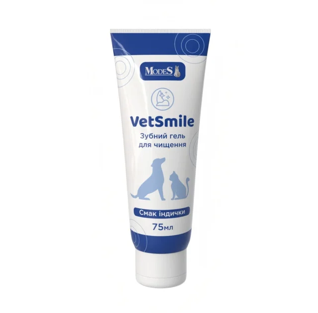 Гель MODES VetSmile для кошек и собак, зубной, 75 мл