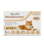 Таблетки MODES Мільбентел для кошенят і котів, антигельмінтні, до 2.0 кг