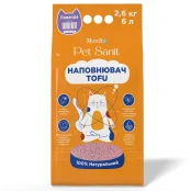 Наполнитель MODES PetSanit Tofu для котов, лаванда, 2.6 кг, 6 л