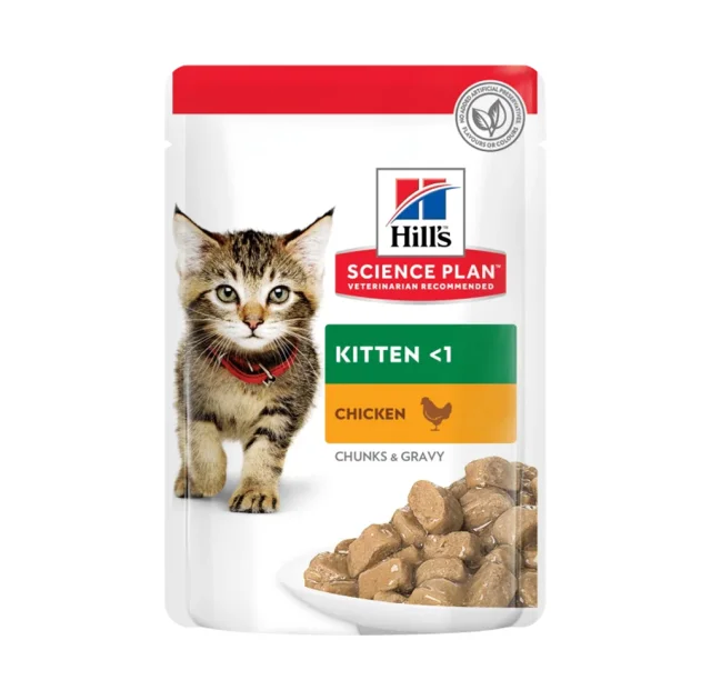 Влажный корм Hill's Science Plan Kitten, для котят, с курицей, 85 г